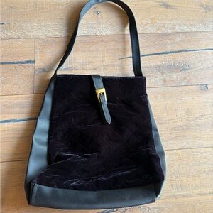 Victoria's Secret Black Satin Bag